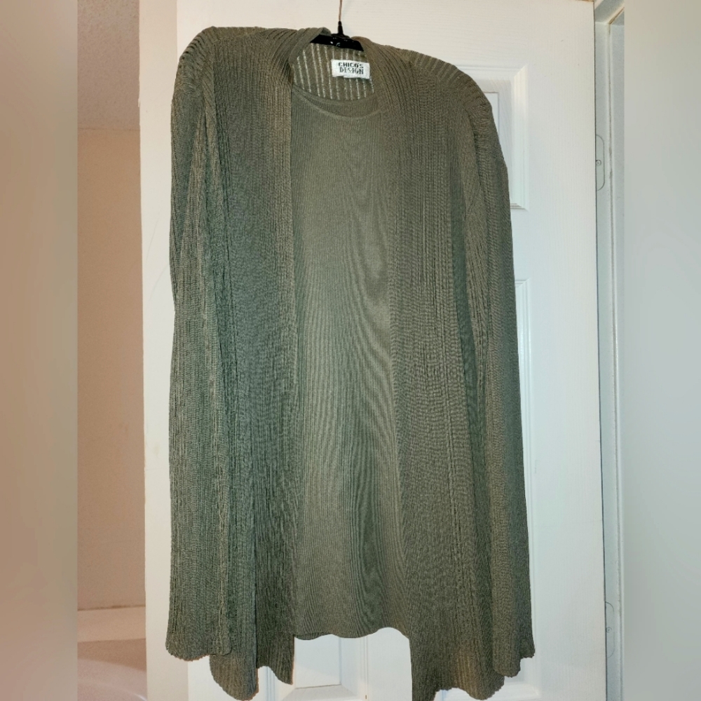 Chicos tank and jacket set